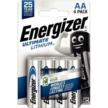 Blister 4 piles 1,5V Ultimate Lithium AA