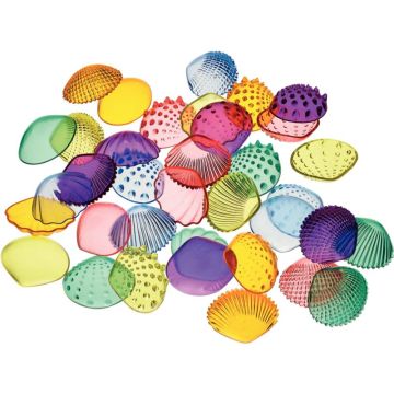 Baril de 36 coquillages translucides 5.4cm