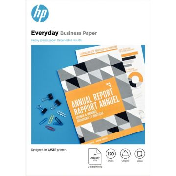 Paquet de 150 feuilles de papier glacé marque HP 7MV82A format A4 (21 x 29,7 cm) 120g