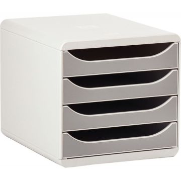 Module 4 tiroirs BIGBOX gris/gris