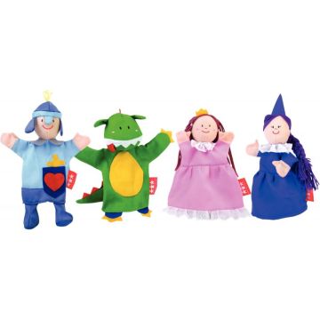 Lot de 4 marionnettes contes de fée