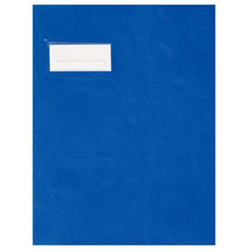 Paquet de 10 protèges-cahier épaisseur 21/100ème 17x22 cm PVC coloris bleu