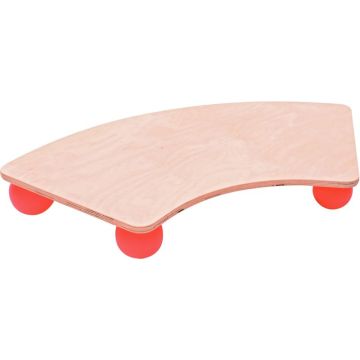 Planche d'équilibre arc en bois