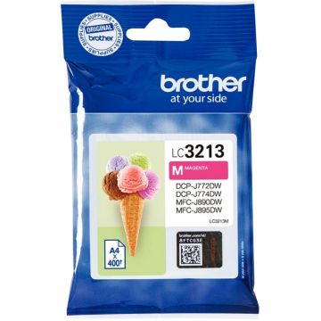 Brother GLACE cartouche jet d'encre magenta haute capacité authentique (LC3213M)