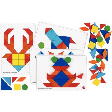 Set de 160 formes géométriques avec 8 cartes d'activités
