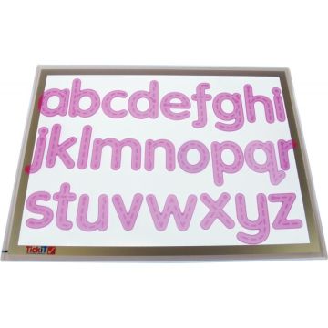 Boite de 26 lettres souples translucides