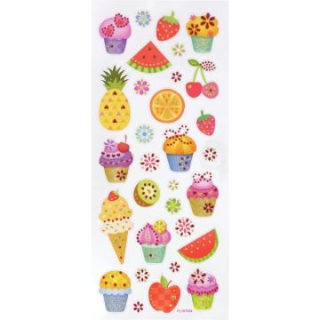 Pochette de 150 stickers avec strass pailletés fantaisie assortis