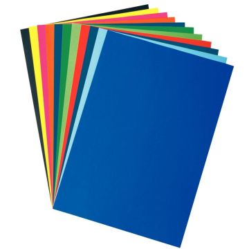 Paquet de 50 feuilles affiche 85g 60x80cm assortis