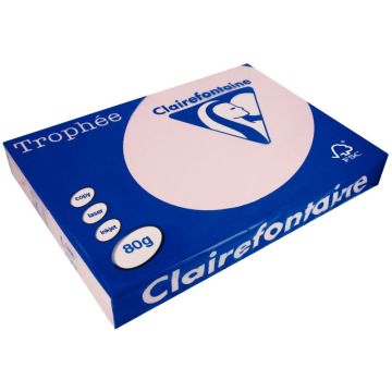 Ramette de 500 feuilles format A3 80g rose CLAIREFONTAINE
