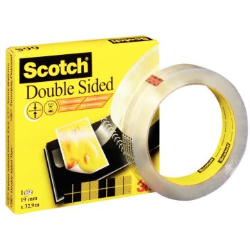 Rouleau adhésif double face 19 mmx33 m