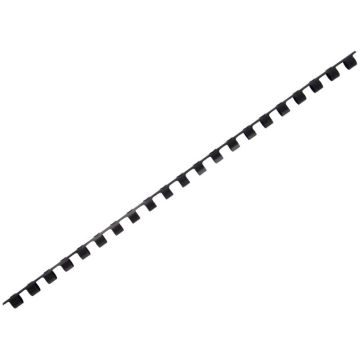 Boîte de 100 reliures plastiques couleur Ø 8mm noir