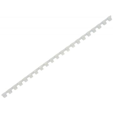 Boîte de 100 reliures plastiques couleur Ø 10mm blanc