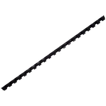Boîte de 100 reliures plastiques couleur Ø 10mm noir