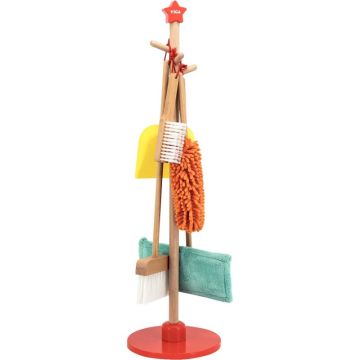 Kit de nettoyage en bois, 6 pièces