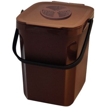 Composteur avec filtre 10L marron