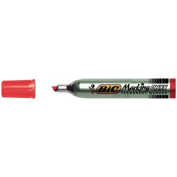 Marqueur permanent Onxy 1591 pointe biseautée rouge