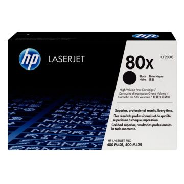 HP 80X toner noir grande capacité authentique (CF280X)