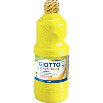 Flacon de 1 L de gouache liquide lavable GIOTTO  coloris jaune primaire