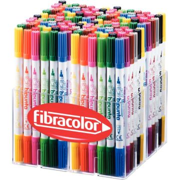 Classapck de 144 feutres bi-pointe assortis