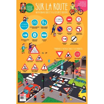 Poster en PVC 76x52cm le code de la route