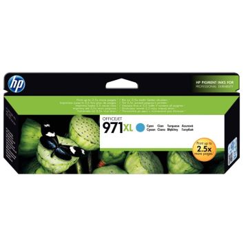 HP 971XL cartouche d'encre cyan grande capacité authentique (CN626AE)