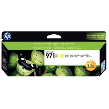 HP 971XL cartouche d'encre jaune grande capacité authentique (CN628AE)
