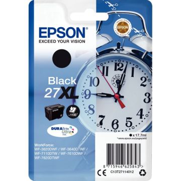 Epson RÉVEIL / 27XL cartouche jet d'encre noire haute capacité authentique (T271140)