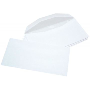 Boite de 1000 enveloppes blanches 114x229mm 80g mécanisables