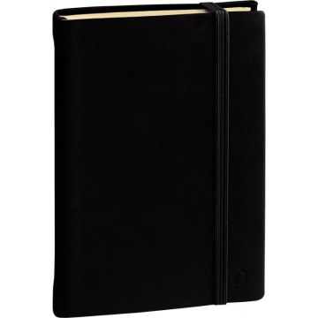 Carnet uni Silk 16 x 24 cm noir