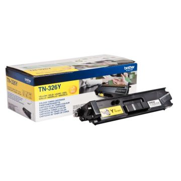 Brother TN326Y toner laser jaune haute capacité authentique
