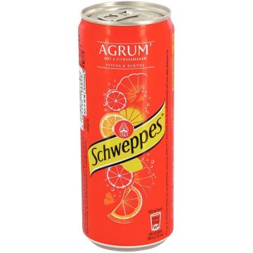 Pack de 24 canettes 33cl SCHWEPPES agrumes slim