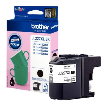Brother MUGS cartouche jet d'encre noire haute capacité authentique (LC227XLBK)