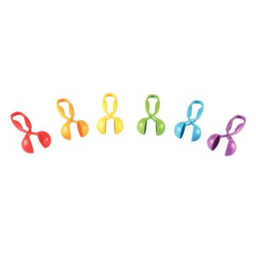 Pot de 6 pinces bulle coloris assortis