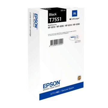 Epson T755140 cartouche jet d'encre noire haute capacité authentique
