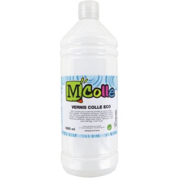 Flacon 1L de vernis colle économique M'COLLE
