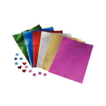 Paquet de 100 feuilles métallisées A4 1 face
