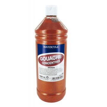 Flacon 1L de gouache concentrée MAJUSCULE, coloris bronze