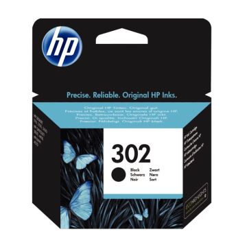 HP 302 cartouche d'encre noire authentique (F6U66AE)