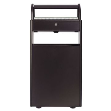 Cendrier 12L / corbeille 60L sur pied gris