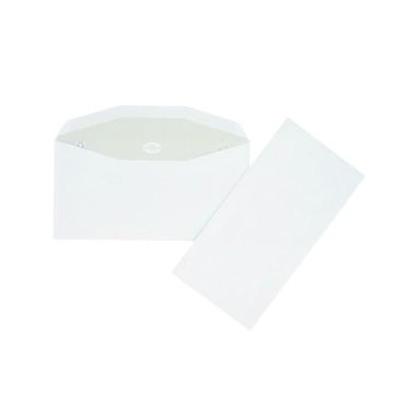 Boite de 1000 enveloppes blanches 115x225mm 80g mécanisables