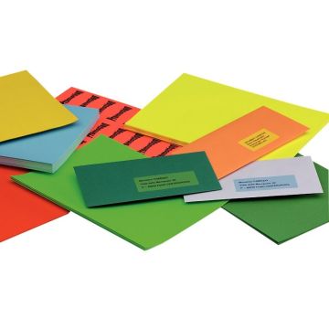 Boîte de 200 étiquettes couleur 148,5x210mm coloris vert