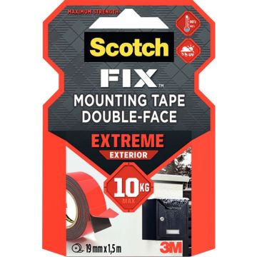 Rouleau de fixation double face extra fort Scotch, 19mm x 1,5m