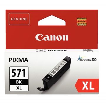 Canon 571XL cartouche jet d'encre noire haute capacité authentique (CLI571BK XL)