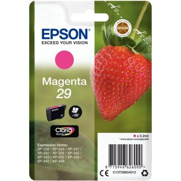 Epson FRAISE / 29 cartouche jet d'encre magenta authentique (T298340)