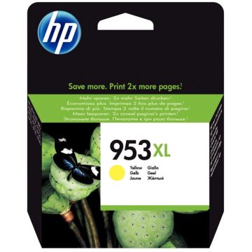 HP 953XL cartouche d'encre jaune grande capacité authentique (F6U18AE)