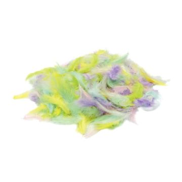 Sachet de 100 grammes de plume pastel assortis