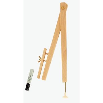 Compas à tableau en bois pour marqueurs, modèle à ventouse Dimensions 40 cm de longueur