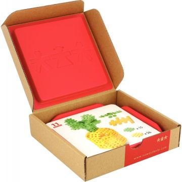 Boite de 24 fiches d'activités pour le jeu de construction mini gaufres code MDS 30915