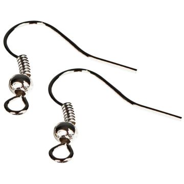 Sachet de 6 crochets de boucle d'oreille argent