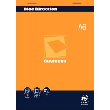 Bloc direction BUSINESS, 80 feuilles format A6, papier 70g